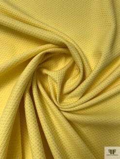 Made In Switzerland Diamond Dot Cotton-Blend Pique - Yellow 12 Made In Switzerland Diamond Dot Cotton-Blend Pique - Yellow -Fabrics And Fabrics Store 20195 1