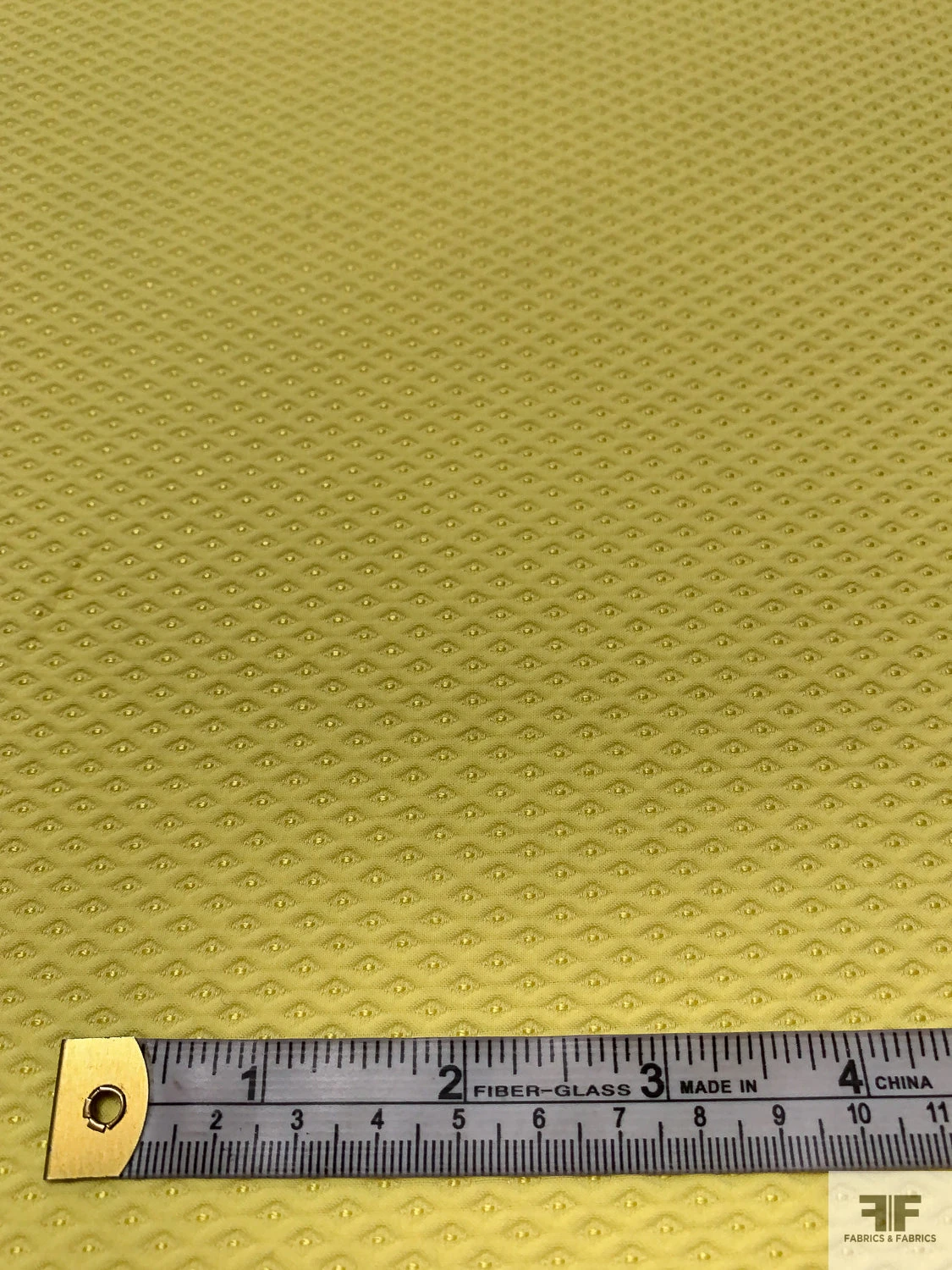 Made In Switzerland Diamond Dot Cotton-Blend Pique - Yellow 8 Made In Switzerland Diamond Dot Cotton-Blend Pique - Yellow - Image 6