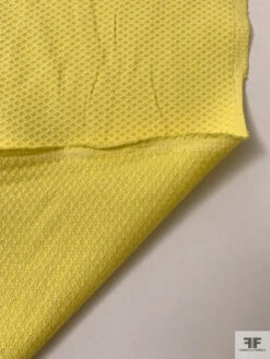 Made In Switzerland Diamond Dot Cotton-Blend Pique - Yellow 16 Made In Switzerland Diamond Dot Cotton-Blend Pique - Yellow -Fabrics And Fabrics Store 20195 5