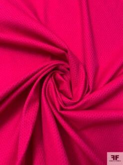 Italian Diamond Clusters Stretch Cotton-Blend Pique - Magenta / Red -Fabrics And Fabrics Store 20201 1