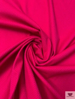 Italian Diamond Clusters Stretch Cotton-Blend Pique - Magenta / Red -Fabrics And Fabrics Store 20201 2