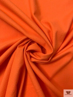 Italian Broken Chevron Stretch Cotton Pique - Orange -Fabrics And Fabrics Store 20203 2