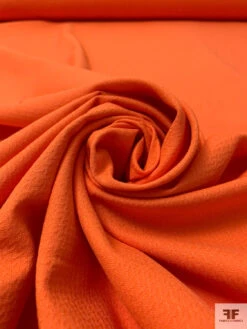 Italian Broken Chevron Stretch Cotton Pique - Orange -Fabrics And Fabrics Store 20203 3