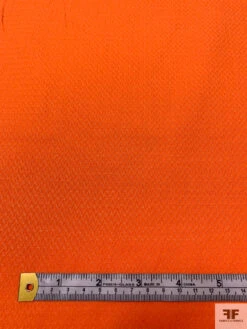 Italian Broken Chevron Stretch Cotton Pique - Orange -Fabrics And Fabrics Store 20203 4