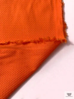 Italian Broken Chevron Stretch Cotton Pique - Orange -Fabrics And Fabrics Store 20203 6