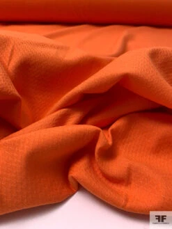 Italian Broken Chevron Stretch Cotton Pique - Orange