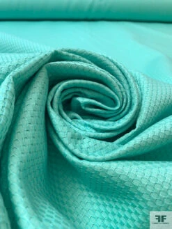 Honeycomb Cotton Pique - Seafoam Green -Fabrics And Fabrics Store 20204 3