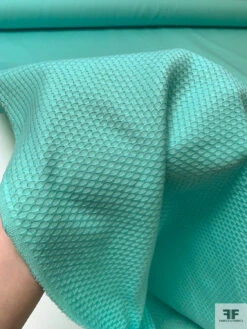 Honeycomb Cotton Pique - Seafoam Green -Fabrics And Fabrics Store 20204 9