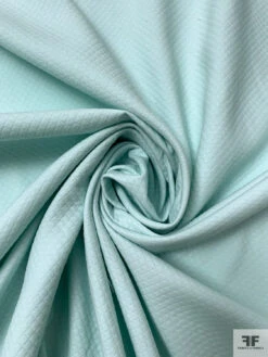 Diamond Grid Cotton-Blend Pique - Pale Blue 12 Diamond Grid Cotton-Blend Pique - Pale Blue -Fabrics And Fabrics Store 20205 2