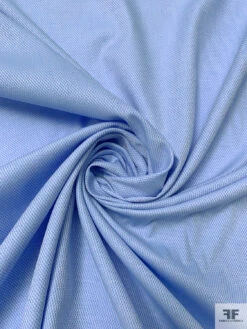 Italian Yarn-Dyed Pique Cotton Shirting - Soft Blue / White 13 Italian Yarn-Dyed Pique Cotton Shirting - Soft Blue / White -Fabrics And Fabrics Store 20206 2
