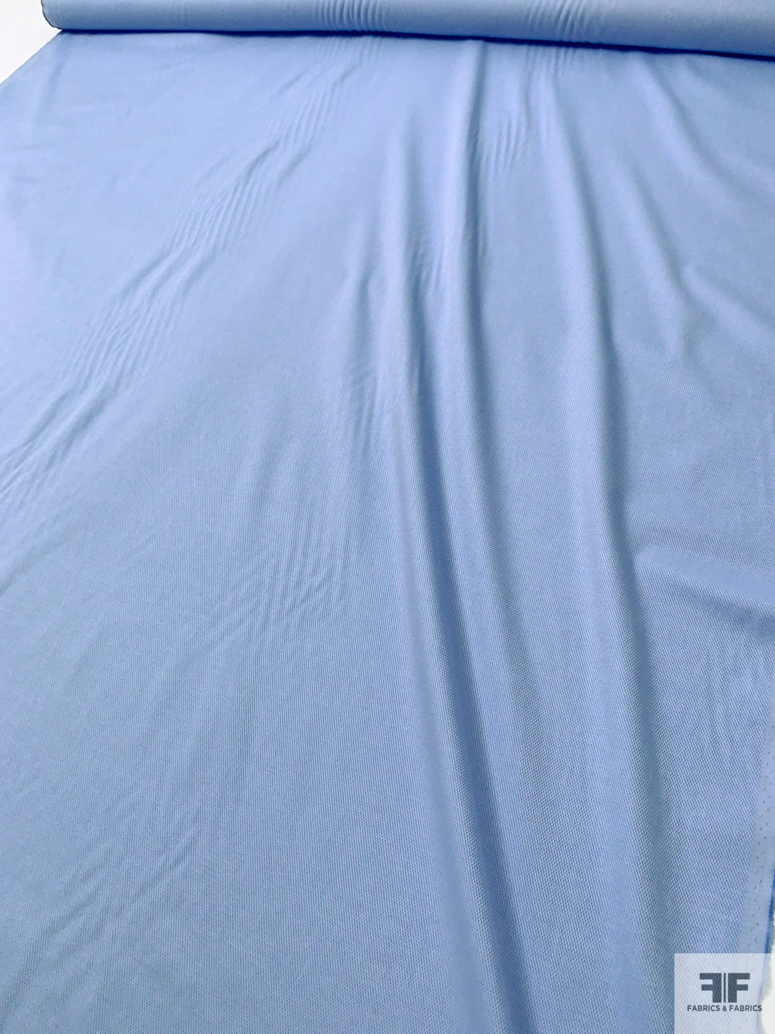 Italian Yarn-Dyed Pique Cotton Shirting - Soft Blue / White 10 Italian Yarn-Dyed Pique Cotton Shirting - Soft Blue / White - Image 8