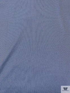Italian Yarn-Dyed Basketweave Heavy Cotton Shirting - Blue / White -Fabrics And Fabrics Store 20207 5