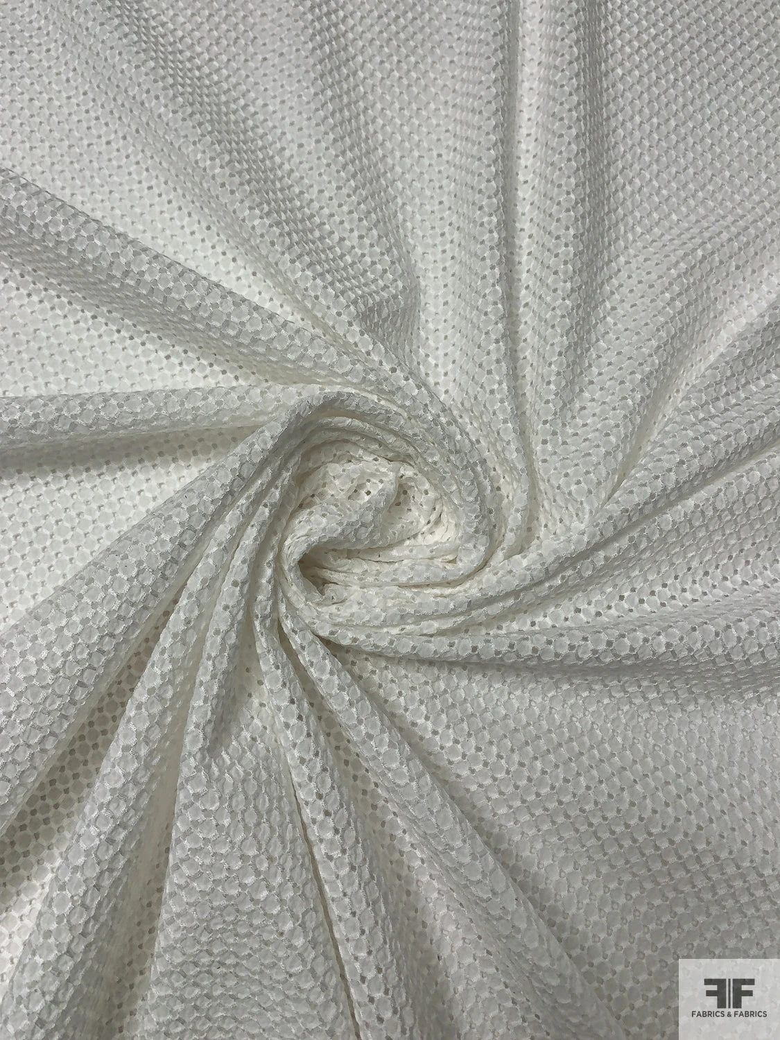 Ditsy Embroidered Cotton Eyelet - Off-White 5 Ditsy Embroidered Cotton Eyelet - Off-White - Image 3