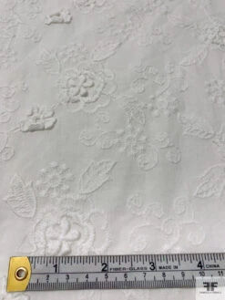 3-Dimensional Floral Embroidered Cotton - Off-White 17 3-Dimensional Floral Embroidered Cotton - Off-White -Fabrics And Fabrics Store 20254 6