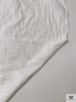 3-Dimensional Floral Embroidered Cotton - Off-White 18 3-Dimensional Floral Embroidered Cotton - Off-White -Fabrics And Fabrics Store 20254 7