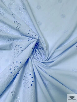 Border Pattern Embroidered Cotton Eyelet - Baby Blue 16 Border Pattern Embroidered Cotton Eyelet - Baby Blue -Fabrics And Fabrics Store 20257 2