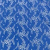 Leaf And Floral Embroidered Cotton Eyelet - Carolina Blue / White -Fabrics And Fabrics Store 20258 4