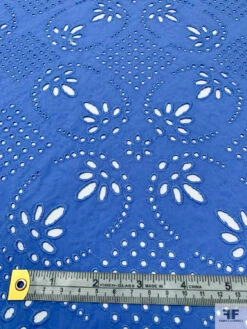 Embroidered Cotton Eyelet - Carolina Blue -Fabrics And Fabrics Store 20259 6