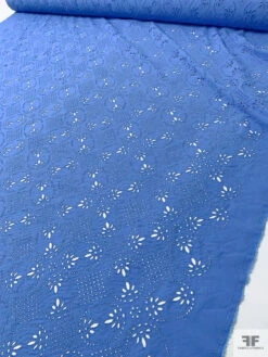 Embroidered Cotton Eyelet - Carolina Blue -Fabrics And Fabrics Store 20259 8