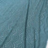 Embroidered Cotton Eyelet - Dusty Turquoise 2 Embroidered Cotton Eyelet - Dusty Turquoise -Fabrics And Fabrics Store 20261 7