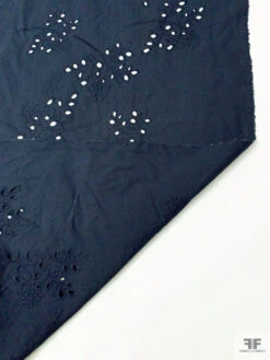 Floral Stems Embroidered Cotton Eyelet - Navy 18 Floral Stems Embroidered Cotton Eyelet - Navy -Fabrics And Fabrics Store 20263 7