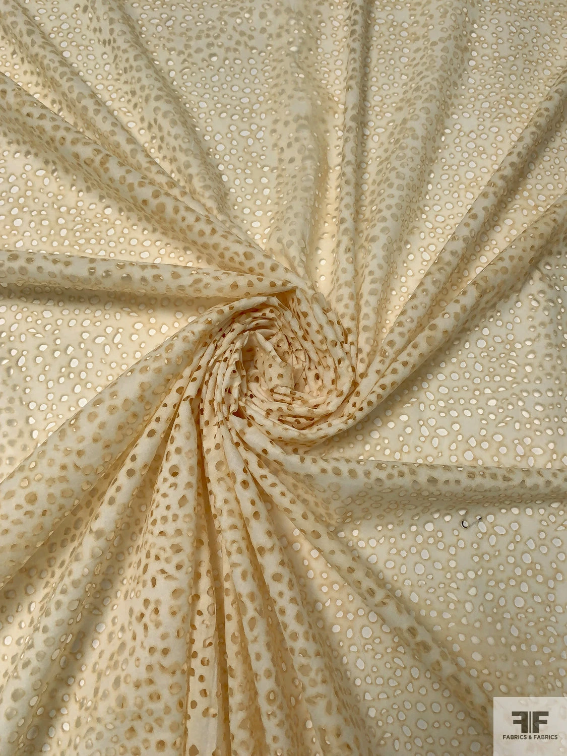 Burnout Novelty Cotton Lawn - Beige / Macaroon Beige 5 Burnout Novelty Cotton Lawn - Beige / Macaroon Beige - Image 3