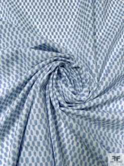 Small Graphic Lightweight Printed Cotton Lawn - Blue-Grey / Off-White 14 Small Graphic Lightweight Printed Cotton Lawn - Blue-Grey / Off-White -Fabrics And Fabrics Store 20268 1