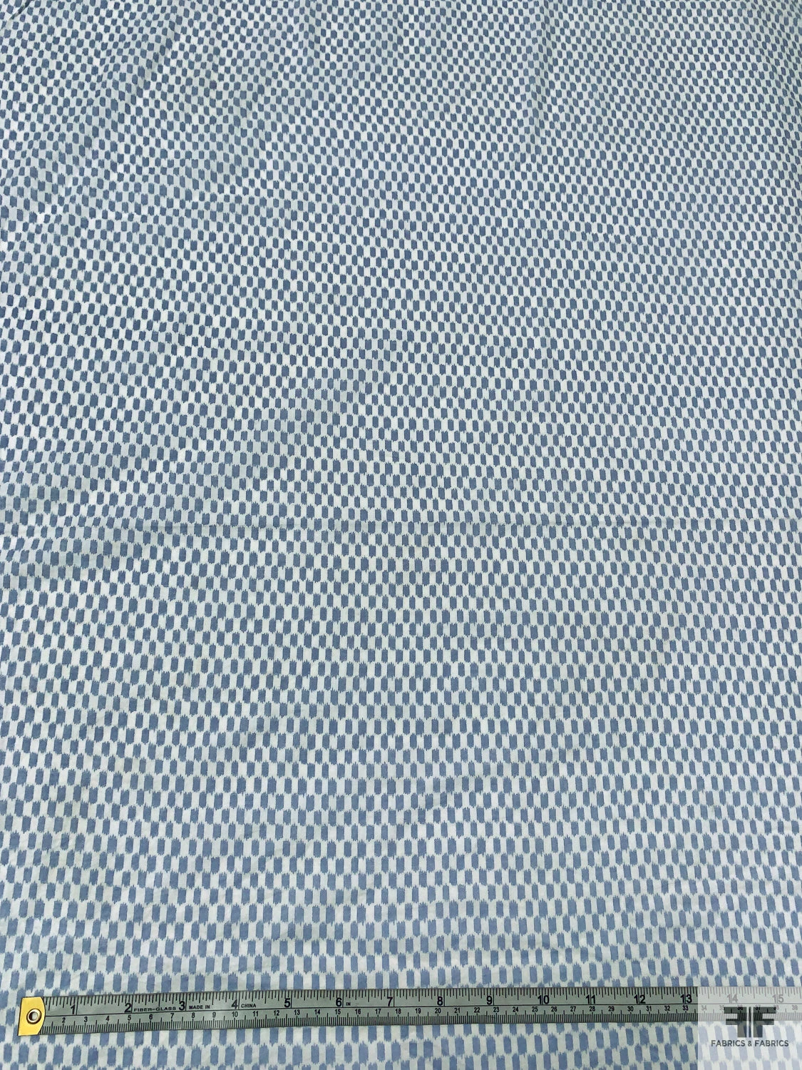 Small Graphic Lightweight Printed Cotton Lawn - Blue-Grey / Off-White 8 Small Graphic Lightweight Printed Cotton Lawn - Blue-Grey / Off-White - Image 6