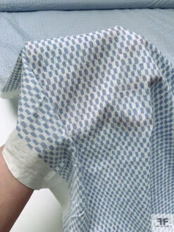 Small Graphic Lightweight Printed Cotton Lawn - Blue-Grey / Off-White 19 Small Graphic Lightweight Printed Cotton Lawn - Blue-Grey / Off-White -Fabrics And Fabrics Store 20268 9