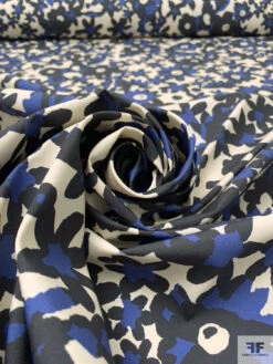 Jovial Floral Printed Cotton Lawn With Fused Back - Navy / Black / Beige-Cream 14 Jovial Floral Printed Cotton Lawn With Fused Back - Navy / Black / Beige-Cream -Fabrics And Fabrics Store 20274 3