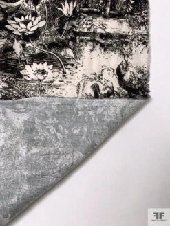 Toile De Jouy Landscape Printed Cotton Lawn - Midnight Brown / White-Beige 18 Toile De Jouy Landscape Printed Cotton Lawn - Midnight Brown / White-Beige -Fabrics And Fabrics Store 20275 7