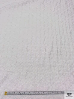 Double-Scalloped Floral Embroidered Cotton Eyelet - White 11 Double-Scalloped Floral Embroidered Cotton Eyelet - White -Fabrics And Fabrics Store 20289 4