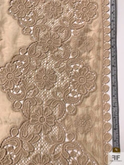 Embroidered Silk-Cotton Voile With Lace Borders - Nude 20 Embroidered Silk-Cotton Voile With Lace Borders - Nude -Fabrics And Fabrics Store 20290 7