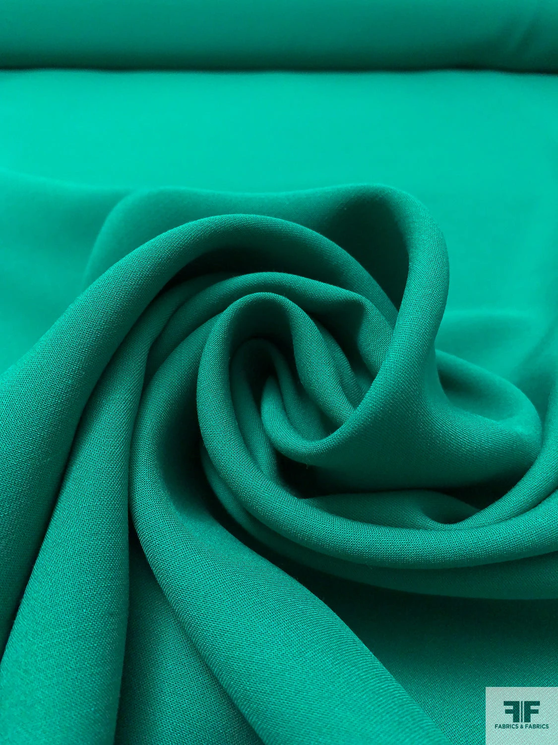 Solid Wool-Blend Plain Weave Suiting - Sea Green 3 Solid Wool-Blend Plain Weave Suiting - Sea Green