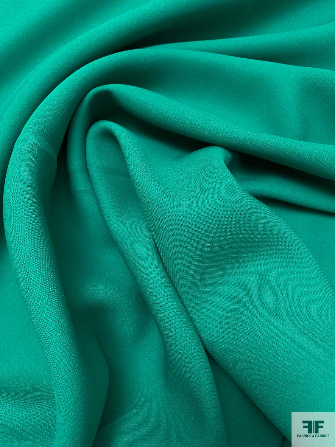 Solid Wool-Blend Plain Weave Suiting - Sea Green 6 Solid Wool-Blend Plain Weave Suiting - Sea Green - Image 4