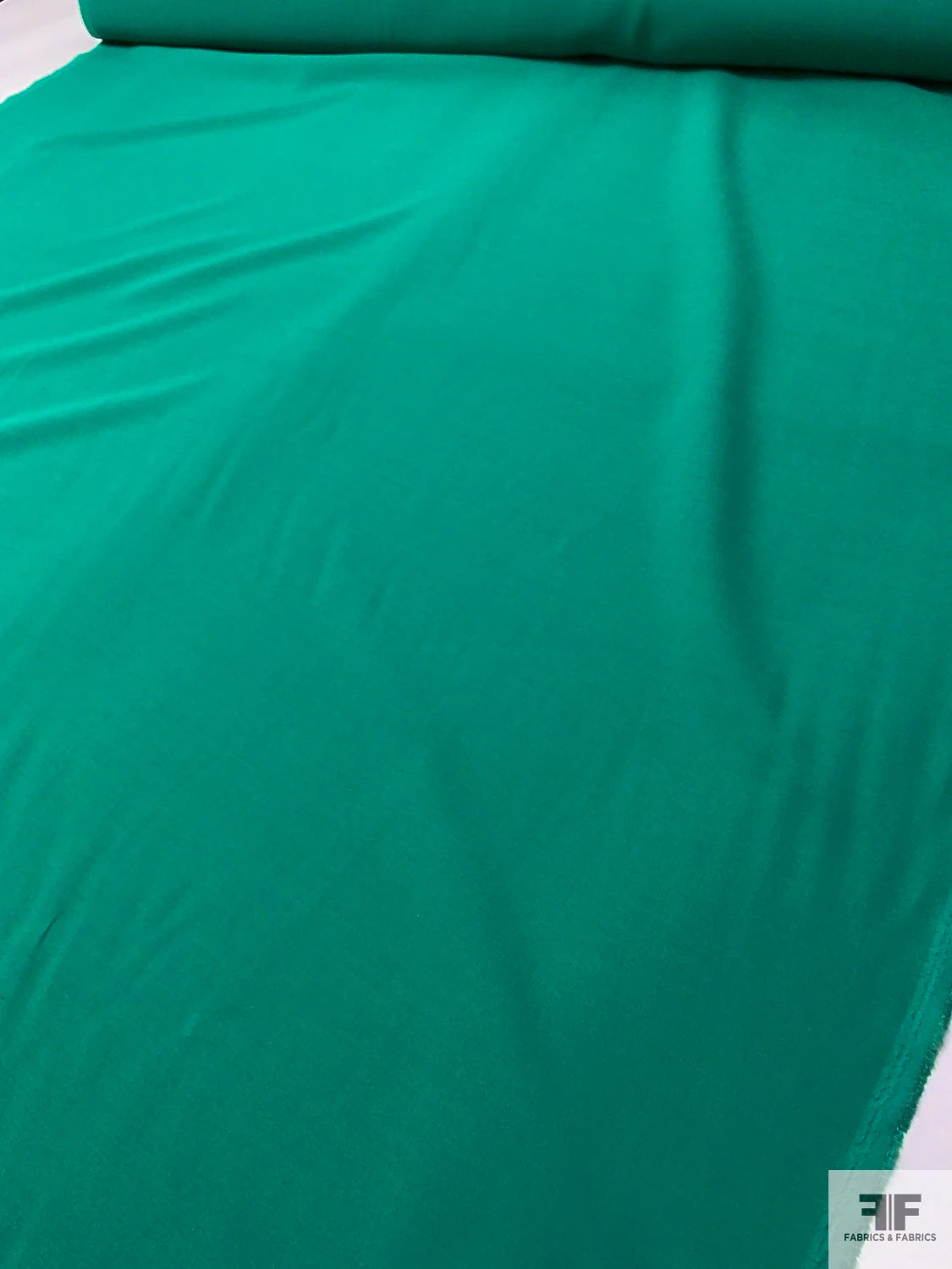 Solid Wool-Blend Plain Weave Suiting - Sea Green 8 Solid Wool-Blend Plain Weave Suiting - Sea Green - Image 6