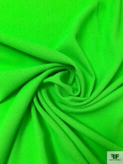 Italian Solid Wool Crepe - Neon Green -Fabrics And Fabrics Store 20315 2