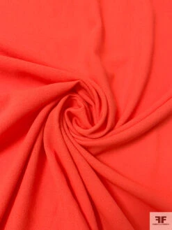 Italian Solid Wool Crepe - Hot Orange 11 Italian Solid Wool Crepe - Hot Orange -Fabrics And Fabrics Store 20316 2