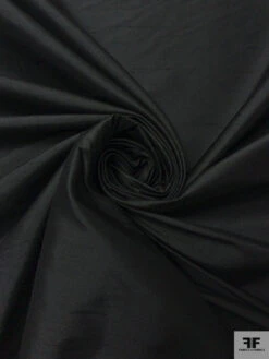 Solid Silk Shantung - Black