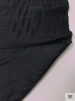 Solid Silk Shantung - Black -Fabrics And Fabrics Store 20357 3