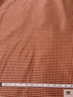 Gingham Check Yarn-Dyed Silk Taffeta - Antique Raspberry / Lightest Gold 16 Gingham Check Yarn-Dyed Silk Taffeta - Antique Raspberry / Lightest Gold -Fabrics And Fabrics Store 20477 5
