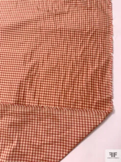 Gingham Check Yarn-Dyed Silk Taffeta - Antique Raspberry / Lightest Gold 18 Gingham Check Yarn-Dyed Silk Taffeta - Antique Raspberry / Lightest Gold -Fabrics And Fabrics Store 20477 8