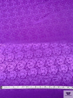 Regal Floral Jacquard Silk Charmeuse - Amethyst 17 Regal Floral Jacquard Silk Charmeuse - Amethyst -Fabrics And Fabrics Store 20498 5