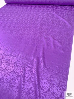 Regal Floral Jacquard Silk Charmeuse - Amethyst 19 Regal Floral Jacquard Silk Charmeuse - Amethyst -Fabrics And Fabrics Store 20498 7