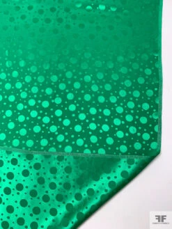 Polka Dots Jacquard Silk Charmeuse - Green 20 Polka Dots Jacquard Silk Charmeuse - Green -Fabrics And Fabrics Store 20528 8