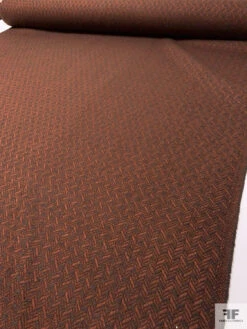 French Herringbone Virgin Wool Coating - Dark Brown / Cinnamon Brown 19 French Herringbone Virgin Wool Coating - Dark Brown / Cinnamon Brown -Fabrics And Fabrics Store 20554 7