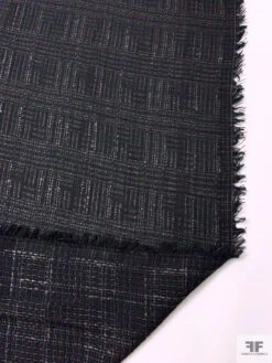 Made In England Lightweight Loosely Woven Wool-Blend Tweed - Black -Fabrics And Fabrics Store 20594 7 8efb6700 30c2 420a a6dd 45ff6d7689a0