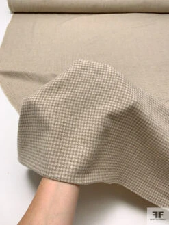 Italian Houndstooth Soft Cashmere Blend Suiting - Beige / Grey 19 Italian Houndstooth Soft Cashmere Blend Suiting - Beige / Grey -Fabrics And Fabrics Store 20595 9 770ddcfb f943 46a7 a9c4 62e6dbedc007