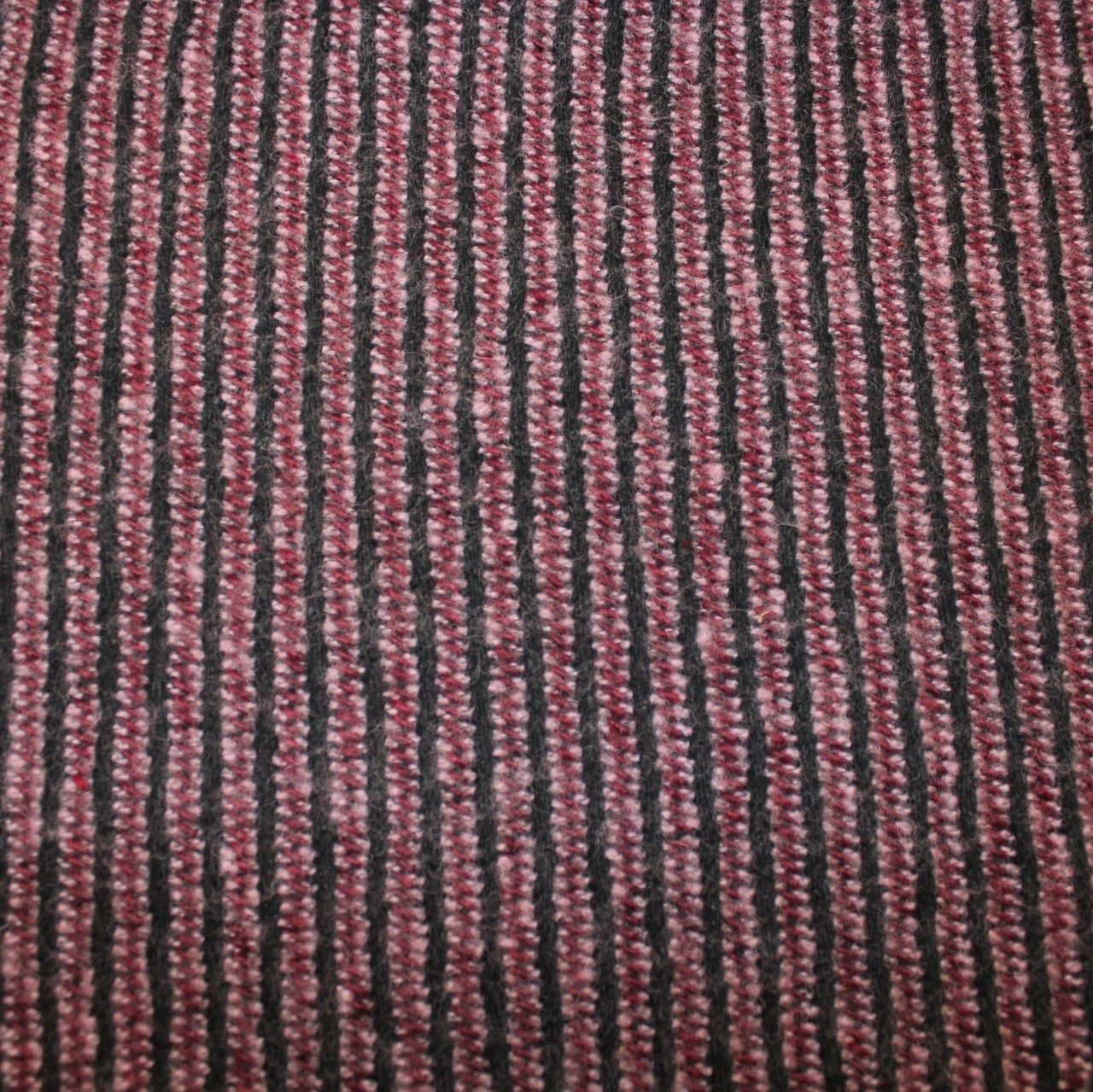 Italian Striped Wool Tweed - Purple/Black 4 Italian Striped Wool Tweed - Purple/Black - Image 2