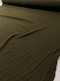 Double-Faced Wool Crepe - Dark Olive Green -Fabrics And Fabrics Store 4989 5